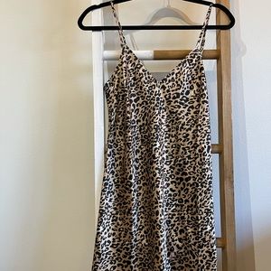 French Connection leopard slip dress